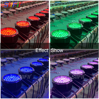 Projecteur PAR LED RGB 3-en-1 étanche 54x3W IP65 pour éclairage de scène extérieur DMX512, boîtier en aluminium, CE RoHS