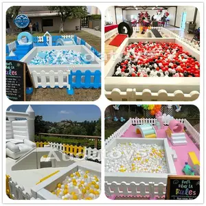 Пользовательский парк развлечений для помещений и улицы, сухой мягкий бассейн для шаров для вечеринки и свадьбы