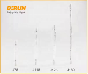 Tube Long <span class=keywords><strong>R7s</strong></span> <span class=keywords><strong>Ampoule</strong></span> <span class=keywords><strong>Halogène</strong></span> 110v 220v 100w <span class=keywords><strong>300w</strong></span> 500w 1000w 78mm J78 <span class=keywords><strong>118mm</strong></span> J118 189mm J189 Lampe Tube EN VERRE pour Chauffage Infrarouge - Product Image 3
