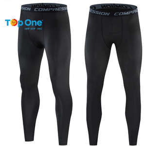Top One Training High Elastic Men Medias deportivas Pantalones Fitness Running Leggings Pantalones de compresión de secado rápido hechos de poliéster - Product Image 5