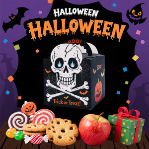 Boîte à bonbons Halloween 2026, boîte en papier 3D carrée pour la veille de Noël - Product Image 3