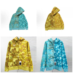 Veste en <span class=keywords><strong>coton</strong></span> à imprimé camouflage de style décontracté pour l'automne, surdimensionnée et tendance, doublée, avec capuche - Product Image 1