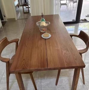 Planche à découper en bois d'acacia de couleur naturelle pour équipement de cuisine de restaurant gastronomique, plan de travail en bois massif - Product Image 1