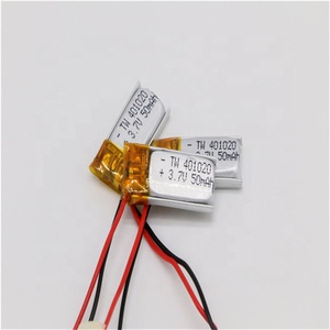 50mAh 401020 3,7 V RC curved polymer lithium ion battery cell pack with NTC electric scooter charger module - Product Image 3