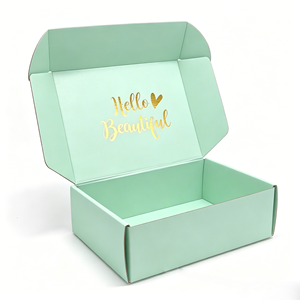 Custom <b>Foldable</b> Mailer <b>Boxes</b> Smooth Matte Paper Gold Foil Inside Print For Local Boutique Retail Packaging - Product Image 2