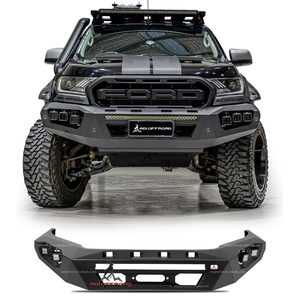 กันชนหน้ารถทำจากเหล็กมีไฟ LED สำหรับรถกันชนรถบาร์กันชนสำหรับ <span class=keywords><strong>Ford</strong></span> <span class=keywords><strong>Ranger</strong></span> Raptor <span class=keywords><strong>ล่าสุด</strong></span> - Product Image 1