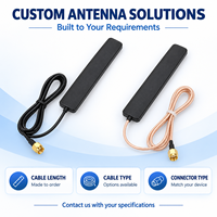 Antenne patch 4G externe RF 2,4/5,8 GHz à gain élevé 8 dBi, étanche IP65 // Connecteurs à extrémité coudée pour GSM/LTE IoT/NB-IoT