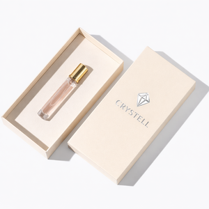 กล่องน้ำหอมหรูหราสั่งทำพิเศษจากโรงงานโดยตรง กล่องแข็งแบบมีฝาและฐาน พร้อมช่องใส่ของ  ปั๊มฟอยล์สีเงิน พิมพ์ลายตามสั่ง OEM - Product Image 2