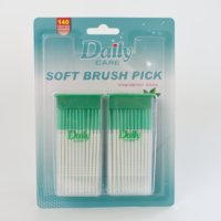 Soins quotidiens meilleure vente haleine rafraîchissante saveur menthe brosse en caoutchouc de silicone souple choix dentaires brosses interdentaires polyvalentes