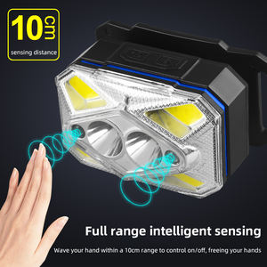 Linterna Frontal LED Recargable, Portátil, de Alta Calidad, Regulable, Impermeable, Multifuncional, con Inducción, 50000 Horas de Duración, para Camping y Emergencias - Product Image 4