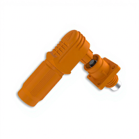 Connecteur de batterie de stockage d'énergie 200A 1000V en cuivre plaqué argent IP67, ensemble de fiches étanches haute tension de type écrou en nylon PA66