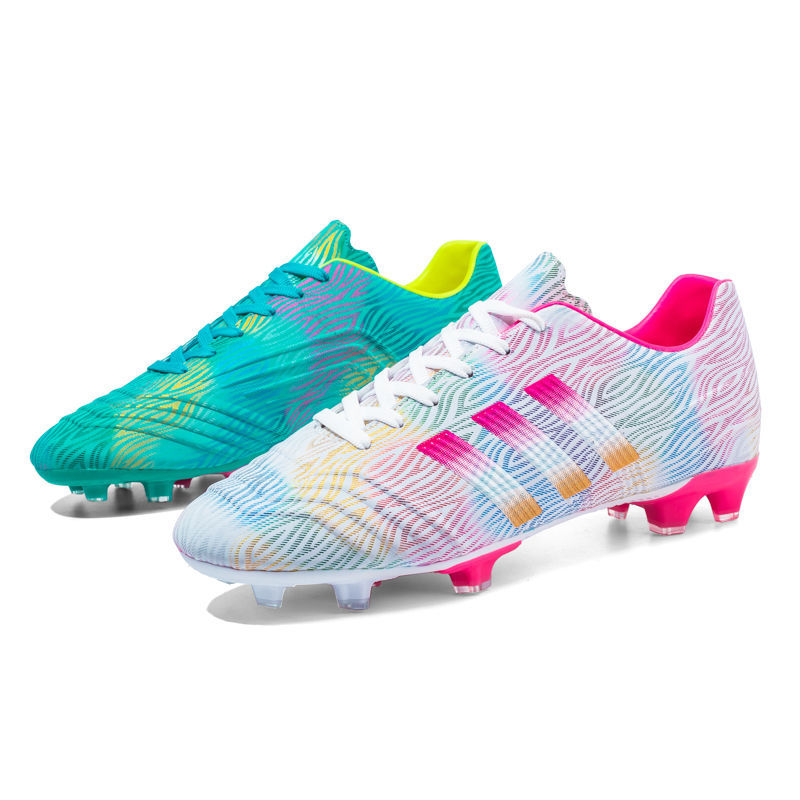 Профессиональная популярная стильная унисекс футбольная обувь с длинными шипами, футбольные бутсы, Детская футбольная обувь