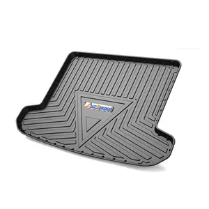 Car Rear Trunk Tray Cargo liner Floor Mats Trunk protection Pad With Logo For HYUNDAI TUCSON 2015-2020