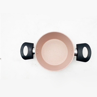 Ensemble de casseroles et marmites multifonctions antiadhésives résistantes à l'usure, design marbre et granit, compatibles lave-vaisselle, style américain