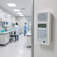 Dispositif de communication avec écran d'affichage en boîtier plastique pour interphone de salle blanche sans poussière pour hôpitaux et laboratoires médicaux