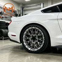 Jantes Maxtera forgées sur mesure, style Redline, pour course de dragster, avec système Beadlock, pour Mustang, Camaro, Dodge, Corvette, BMW, Supra, jantes en alliage