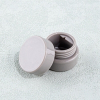 Pot en plastique PP en gros, mini pot de 5g pour gel de construction, pot noir pour gel UV, pot pour impression d'art d'ongles, pot d'échantillon, pot de vernis à ongles