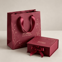 Sac en papier gaufré personnalisé pour emballage cadeau, vente chaude, pour vêtements de détail, recyclable