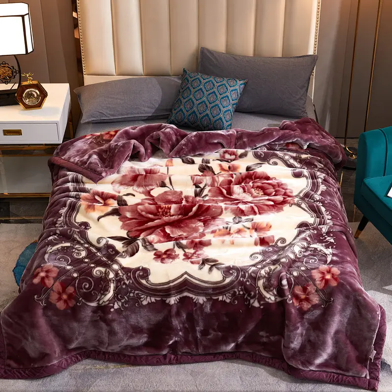 Заводская оптовая продажа, зимние утолщенные одеяла Raschel, зимние покрывала для кровати и одеяла