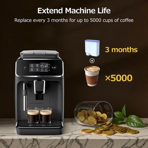 Fully Automatic Water <b>Filter</b> Plastic 3 Pack Dedicated Anti-Lime Scale Compatible for <b>Coffee</b> Machines - Product Image 2