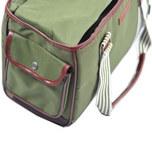 Sac à dos respirant et écologique en cuir avec fermeture éclair pour chiens et chats de petite taille, capacité 4 kg - Product Image 5