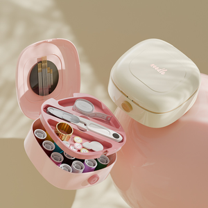 Nuevo conjunto de bolsa de almacenamiento de costura portátil para el hogar, caja de costura manual multifunción, accesorios para adultos, estudiantes, embalaje de plástico PP - Product Image 1