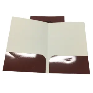 Wholesale Customize Fashion Handmade White Cardboard Paper Business Document File Folders For School Office
