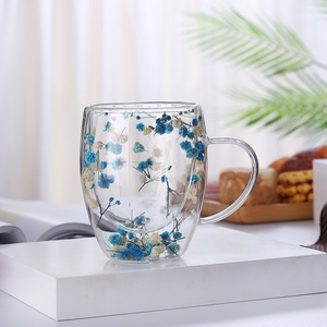 Regalo Navideño de 350 ml - Gran Venta. Vaso de Vidrio de Doble Pared de Borosilicato Alto Estilo Ins. Regalo Navideño en Oferta. - Product Image 4