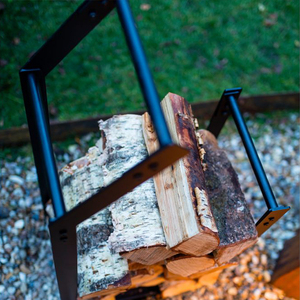 Porta Legna Moderno in Ferro Verniciato a Polvere per Interni, Supporto per Legna da Ardere per Caminetto - Product Image 4