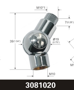 Articulation à rotule pivotante en acier inoxydable personnalisée, finition nickel/<span class=keywords><strong>chrome</strong></span>/noir, de <span class=keywords><strong>Nord</strong></span> Lighting - Product Image 2