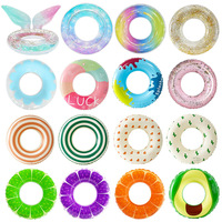 Bouées de bain gonflables en PVC personnalisées sur le thème des fruits pour la sécurité des enfants lors des fêtes estivales