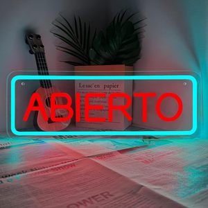 Spanish Open LED Neon USB Powered Restaurant Shop <b>Window</b> Display Sign Indicator <b>Light</b> Ambient <b>Light</b> Decorative <b>Light</b> 5V 12V - Product Image 6