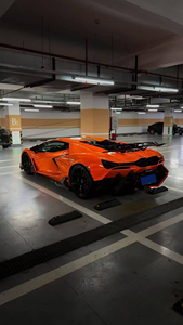 For Revuelto 1st <strong>Gen</strong> 2023- Upgrade DK Style Dry Carbon Fiber Body Kit Front Lip Side Skirts Spoiler Rear Hood - Product Image 4