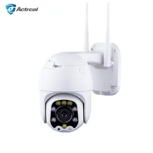 Camhi câmera de segurança para uso externo, aplicativo 1080p, dois sentidos, falando, cor, visão noturna, detecção de movimento, à prova d' água, sem fio, wifi, dome, ptz