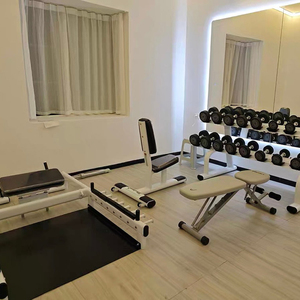 <span class=keywords><strong>Tapis</strong></span> de sol en caoutchouc pour salle de sport, aspect bois, écologique, avec absorption efficace des chocs, insonorisant, antidérapant et résistant à l'usure - Product Image 2