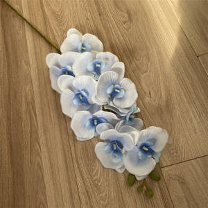 Vente en gros de longues tiges d'orchidées artificielles Phalaenopsis papillon orchidée fleur <span class=keywords><strong>fleurs</strong></span> décoratives pour la maison - Product Image 3
