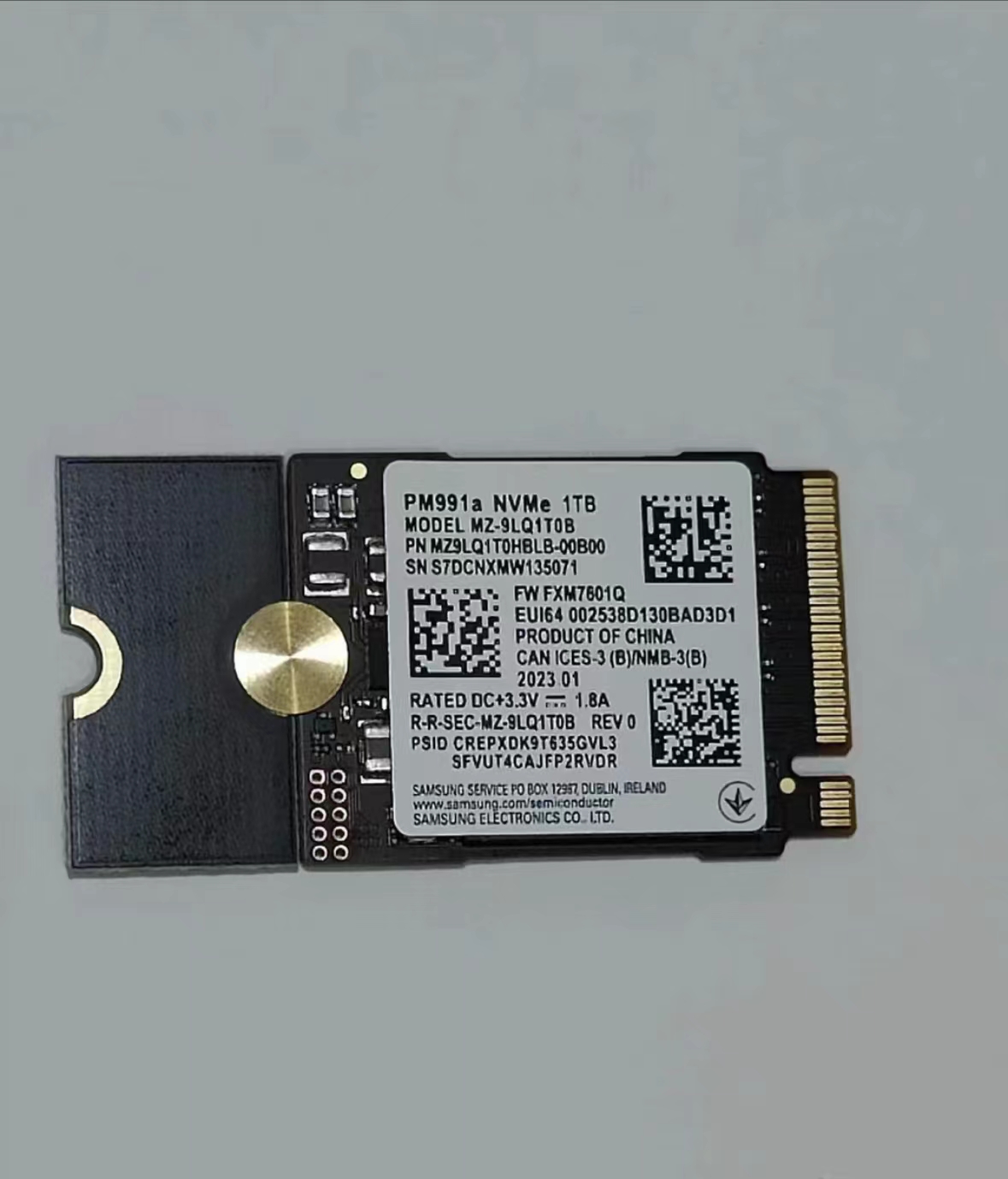 Samsung PM991 MZ-VLQ1T00 1TB NVME SSD - High Performance