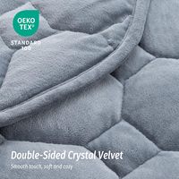 Couverture lestée de 7 lb pour adultes, petite couverture lestée pour les voyages, couverture lestée douce pour la sieste apaisante