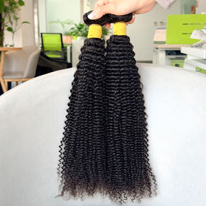 Wholesale 100% Unprocessed Human <b>Hair</b> Extensions Kinky <b>Curly</b> Weft <b>Hair</b> Bundles No Tangle - Product Image 6