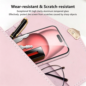 Protection d'écran de téléphone portable personnalisée HD transparente mate pour iPhone 15 16 Plus Pro Max, verre trempé anti-rayures, anti-traces de doigts - Product Image 5