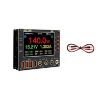 Multimètre de précision I2C C09 avec affichage LCD pour mesure de courant en forme d'onde 0,001V/A, outil de réparation double canal pour tension de téléphone portable et charge rapide