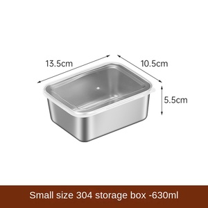 Thép không gỉ tươi-keeper Hộp Ăn Trưa đặc biệt kín nắp tủ đông lưu trữ hộp nguyên liệu ngâm nấu chín thực phẩm HOÀN HẢO món quà ý tưởng - Product Image 4