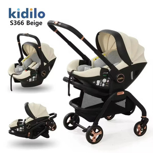 Kidilo S366 Passeggino 3 <span class=keywords><strong>in</strong></span> 1 con Seggiolino <span class=keywords><strong>Auto</strong></span> Pieghevole per <span class=keywords><strong>Neonati</strong></span>, Carrozzina Compatta per Bambini - Product Image 6