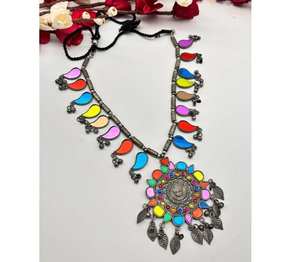 Nuevo conjunto de pendientes chapados en plata a la moda, hermoso diseño Vintage multicolor para ropa de compromiso de boda Premium - Product Image 5