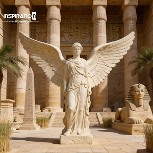 Ángel Querubín de Fibra de Vidrio para Jardín de Villa Europea, Escultura Ligera de Piedra Fundida, <span class=keywords><strong>Venus</strong></span> de Milo, Escultura Sintética de Neptuno - Product Image 1