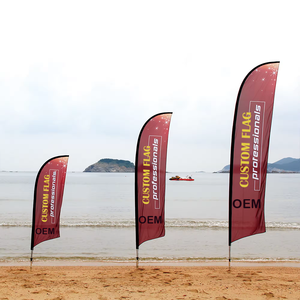 Bán xe Cờ gió lưỡi bãi biển Cờ cá nhân tùy chỉnh quảng cáo bay biểu ngữ cờ cho thị trường quảng cáo hiển thị - Product Image 3