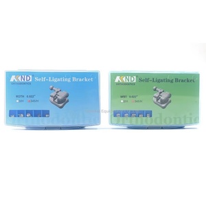 Staffe dentarie bretelle ortodontiche Passive autoliganti MIM monoblocco con tubi buccali MBT/Roth 0.022 345 ganci dentista orto - Product Image 6