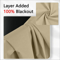Rideaux occultants de style européen moderne de luxe, 100% polyester, isolés pour salon, hôtel et bureau (toutes saisons)