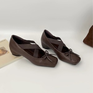 Zapatos Planos HANE Mary Jane con Punta Cuadrada, de Cuero Genuino, con Tira en X y Lazo, para Mujer - Product Image 3