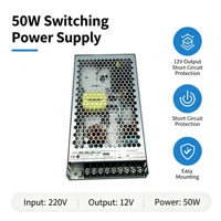 Alimentation à découpage régulée LRS-50-12 50W AC 110V à 240V pour modules de contrôle et installations en armoire compacte